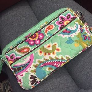 Vera Bradley mint wristlet